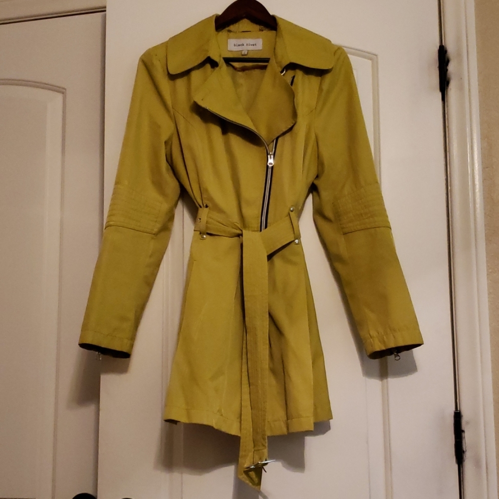 Black Rivet Wilson Leather - Trench Coat